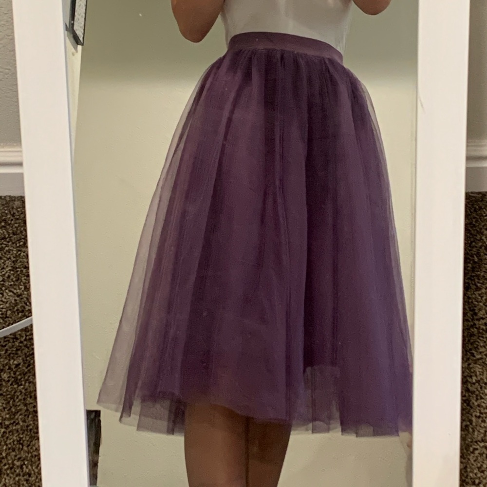 purple tulle skirt